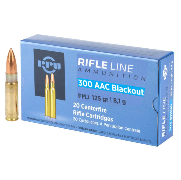 PPU PRVI Partizan .300 AAC Blackout FMJ 125gr