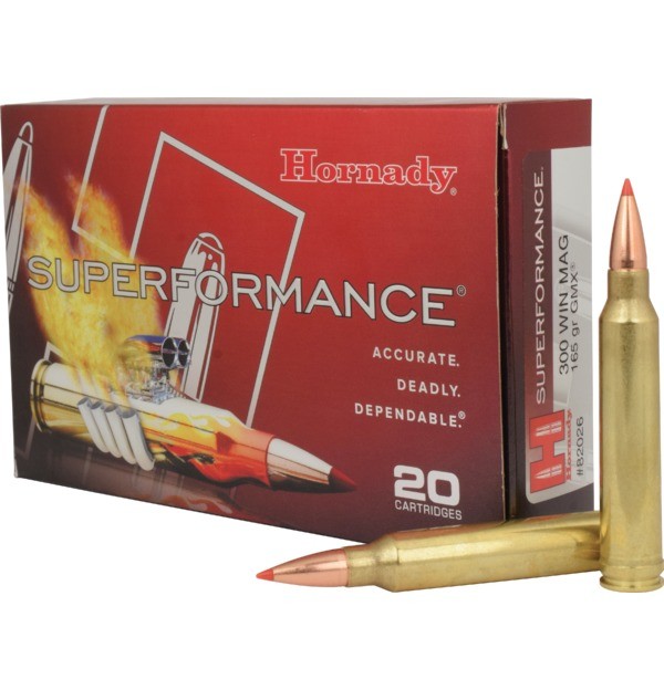 Hornady Ammunition Superformance 300 WIN MAG 165gr Lead Free GMX (20 Pack)