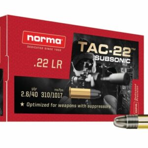 Norma .22LR TAC-22 Subsonic 40gr