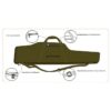 BERGARA Rifle Bag Small - Gun Case with Foam Padding Khaki Green - Image 6