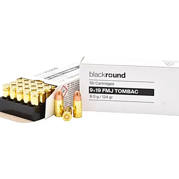 GGG Blackround 9mm 124gr FMJ Ammunition (50-Round Box)