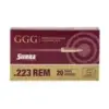 GGG .223 Rem 77gr Sierra MatchKing HPBT Ammo