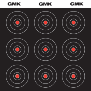 GMK Bullseye White Reactive Shooting Targets