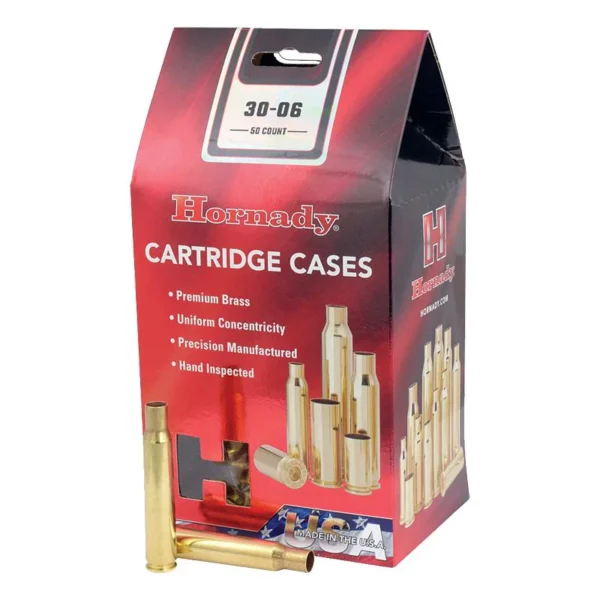 Hornady 30-06 Springfield Reloading Brass Cases (50)