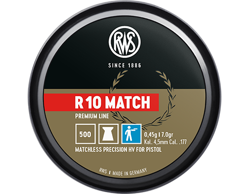rws 4.5mm 177 r10 match 0.45g new tin 2315440